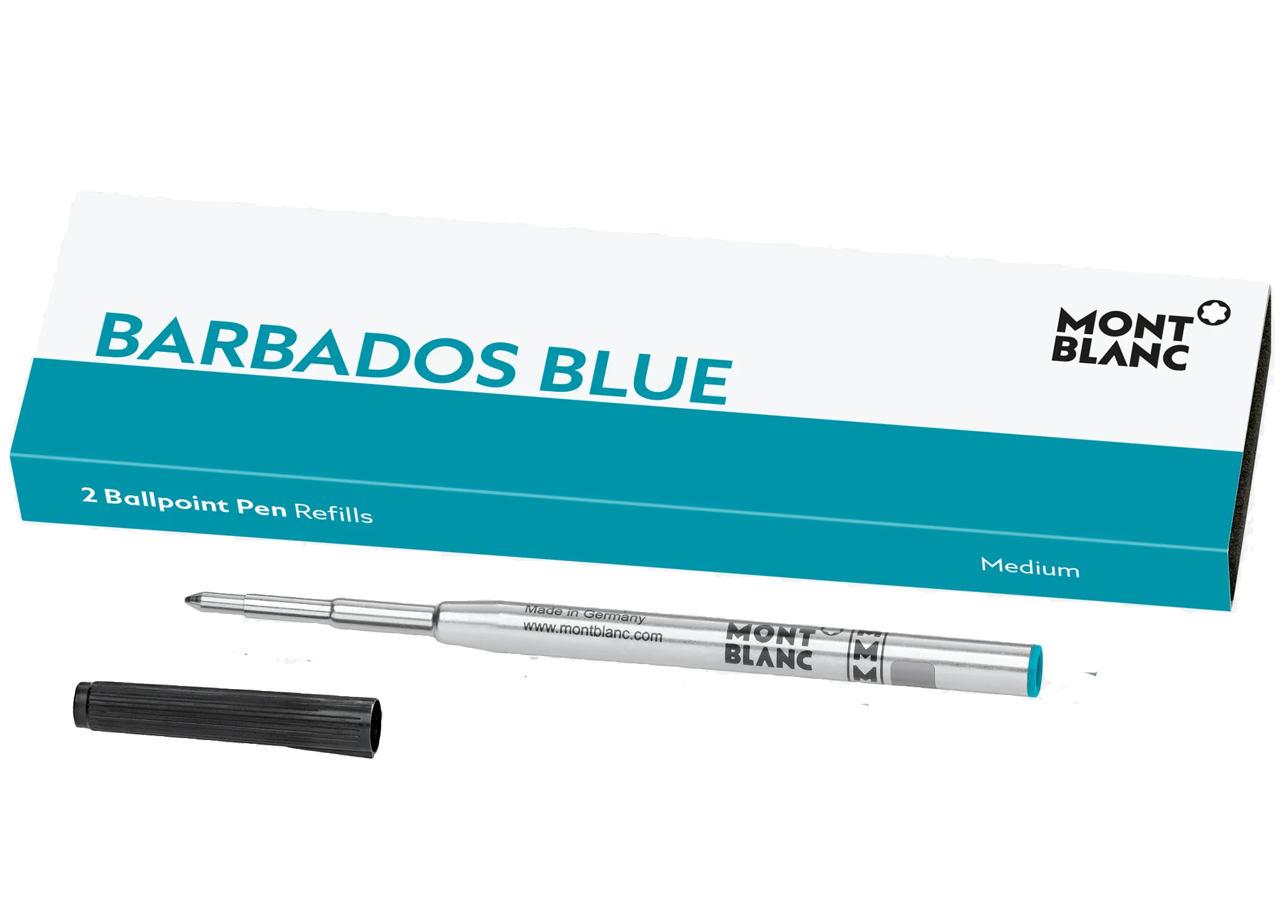 Recharge Stylo Bille Médium Bleue x10 - Stylo de luxe