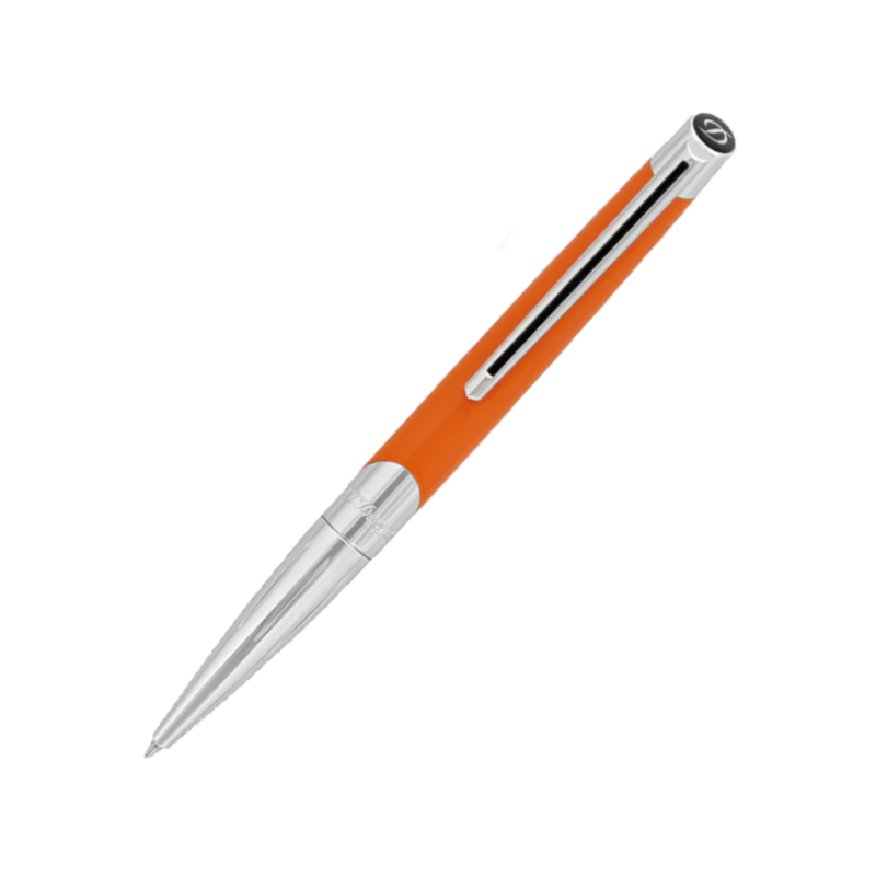 Stylo fin en métal laqué orange - Unique au meilleur prix